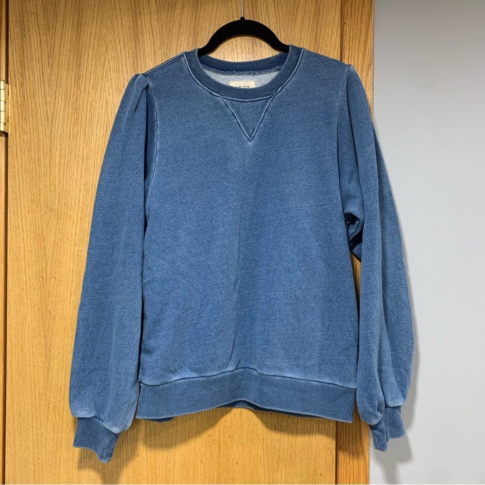 AE77 Blue Crewneck Pullover Sweater - Size Small